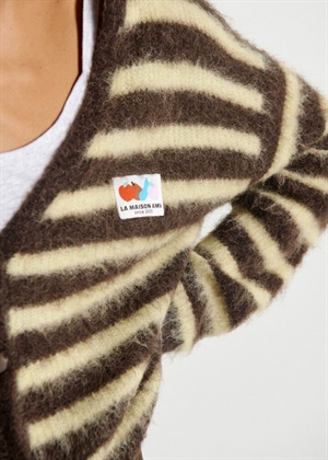 Nenybay strik cardigan Racine Raye Soja American Vintage 